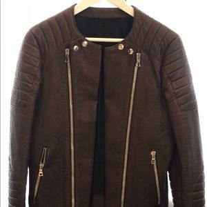 Balmain leather jacket men